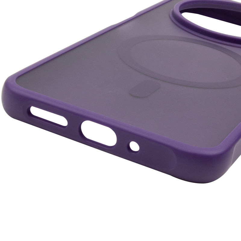 Купить Чехол TPU Bloom with Magnetic Safe для iaomi Redmi 14C / A4 / Poco C75 / Poco M7 5G (Purple) на vchehle.ua
