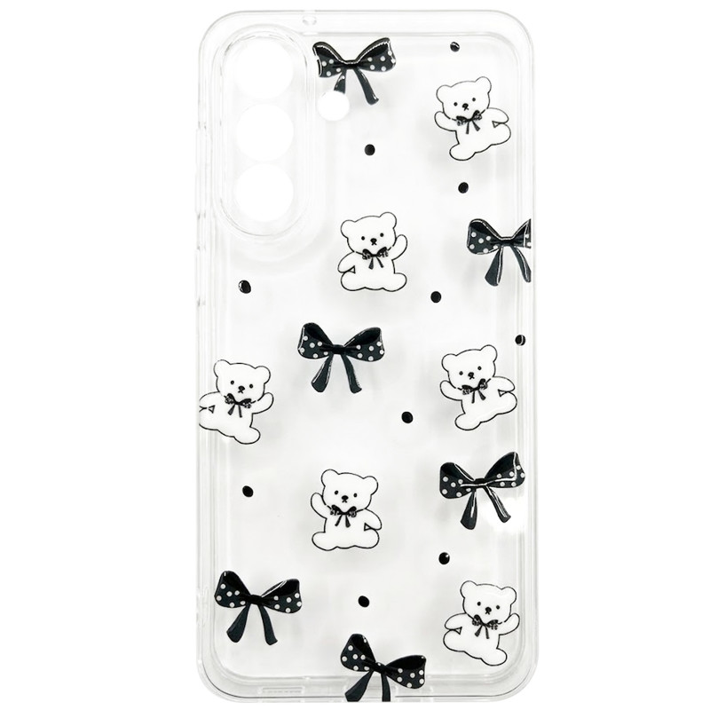 Чохол TPU Clear Joy на Samsung Galaxy A17 4G/5G (Teddy Bows)