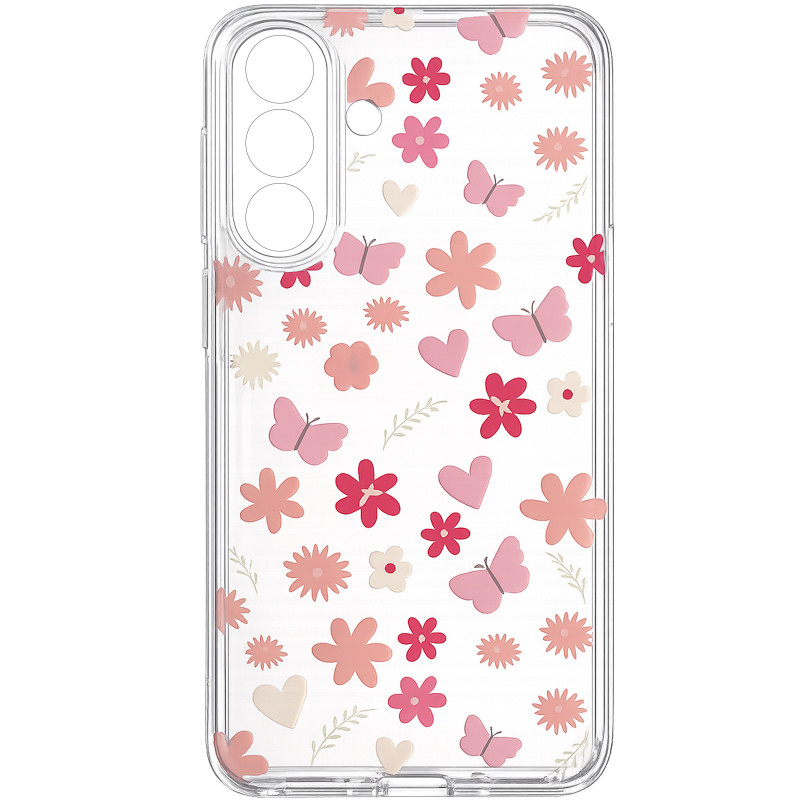 Чохол TPU Clear Joy на Samsung Galaxy A27 (Butterfly Garden)