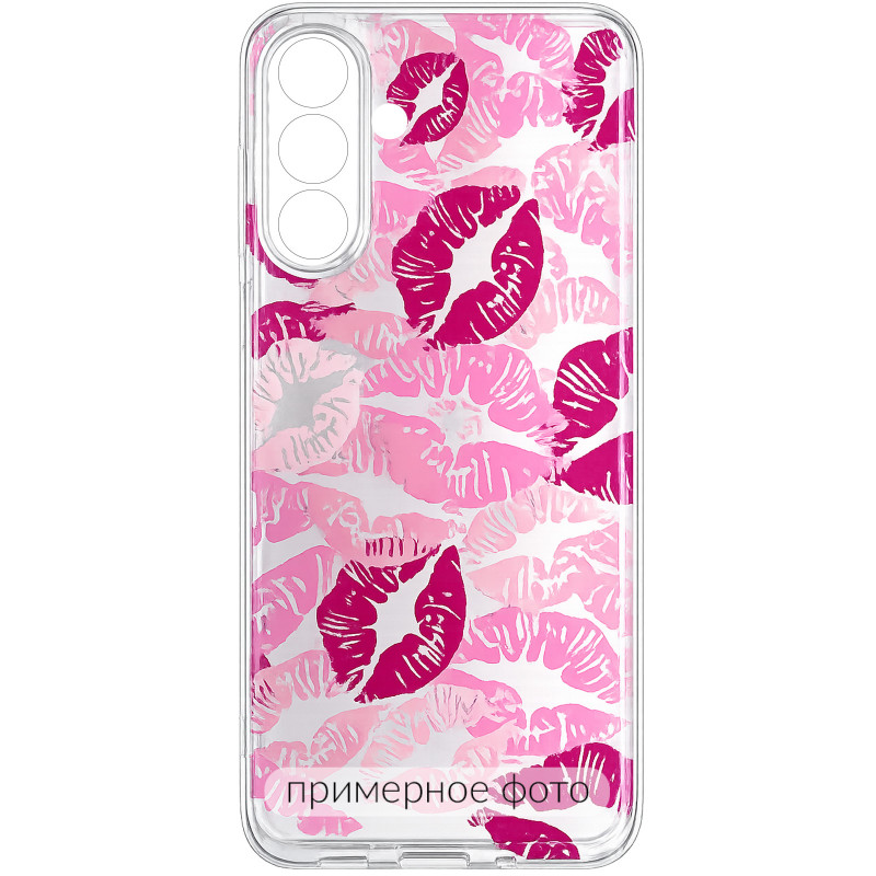 Чехол TPU Clear Joy для Xiaomi Redmi 15C (EU) (Kissing Pattern)