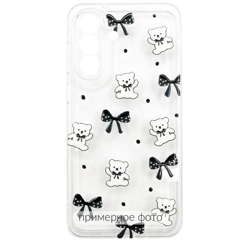 Чехол TPU Clear Joy для Xiaomi Redmi 15C (EU) (Teddy Bows)