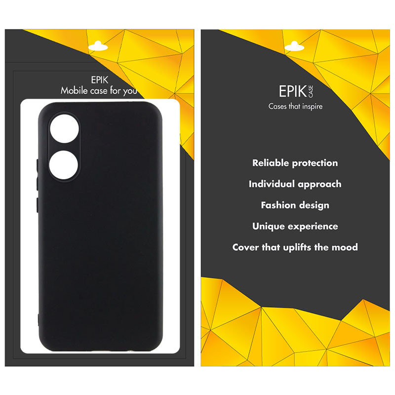 Чехол TPU Epik Black Full Camera для Oppo A58 4G (Черный) в магазине vchehle.ua