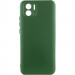 Чехол TPU GETMAN Liquid Silk Full Camera для Xiaomi Redmi A1 / A2 (Зеленый / Dark green)