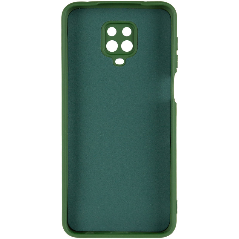 Фото Чехол TPU GETMAN Liquid Silk Full Camera для Xiaomi Redmi Note 9s / Note 9 Pro / Note 9 Pro Max (Зеленый / Dark green) в магазине vchehle.ua