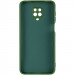Фото Чехол TPU GETMAN Liquid Silk Full Camera для Xiaomi Redmi Note 9s / Note 9 Pro / Note 9 Pro Max (Зеленый / Dark green) в магазине vchehle.ua