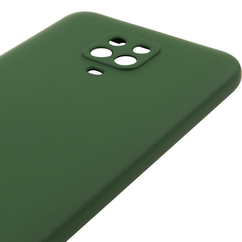 Чехол TPU GETMAN Liquid Silk Full Camera для Xiaomi Redmi Note 9s / Note 9 Pro / Note 9 Pro Max (Зеленый / Dark green) в магазине vchehle.ua