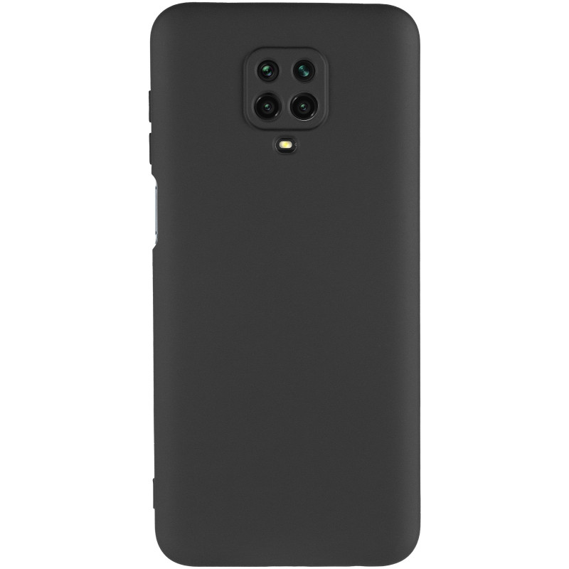 Фото Чехол TPU GETMAN Liquid Silk Full Camera для Xiaomi Redmi Note 9s / Note 9 Pro / Note 9 Pro Max (Черный / Black) на vchehle.ua