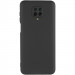 Фото Чехол TPU GETMAN Liquid Silk Full Camera для Xiaomi Redmi Note 9s / Note 9 Pro / Note 9 Pro Max (Черный / Black) на vchehle.ua