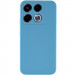Чохол TPU GETMAN Liquid Silk Full Camera на Infinix Note 40 Pro 4G (Блакитний / Blue)
