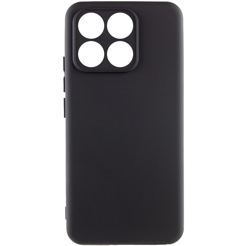 Чехол TPU GETMAN Liquid Silk Full Camera для Motorola Moto G15 4G / G15 Power / G17 / G17 Power (Черный / Black)