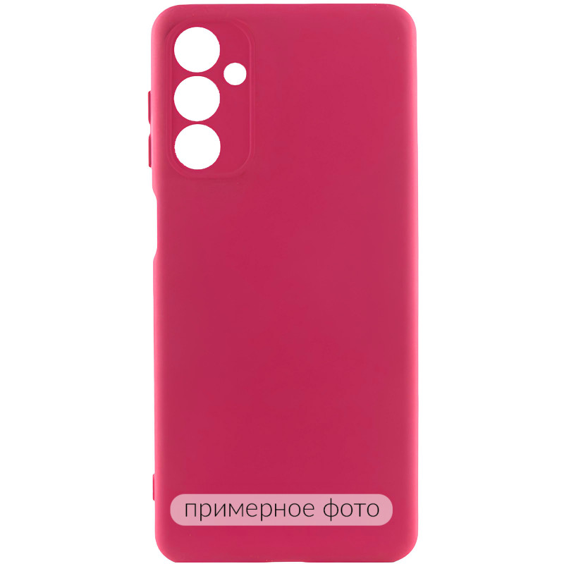 Чехол TPU GETMAN Liquid Silk Full Camera для Samsung Galaxy A33 5G (Красный / Dark Red)