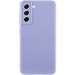 Чехол TPU GETMAN Liquid Silk Full Camera для Samsung Galaxy S22 (Сиреневый / Light purple)