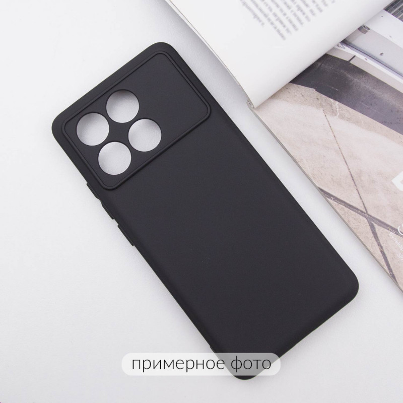 Фото Чохол TPU GETMAN Liquid Silk Full Camera на Xiaomi Poco X6 / Note 13 Pro 5G (Чорний / Black) на vchehle.ua