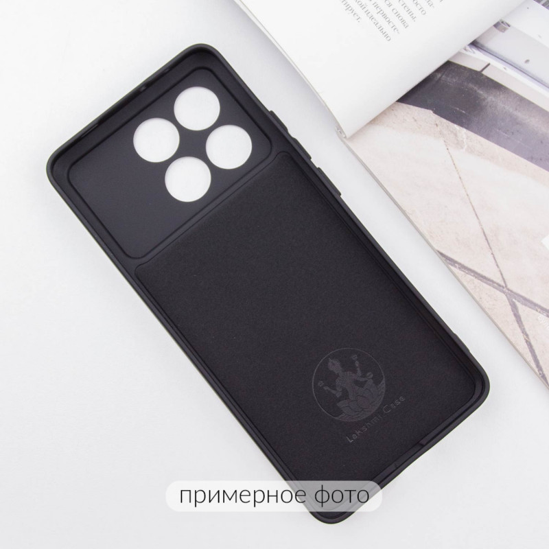 Фото Чохол TPU GETMAN Liquid Silk Full Camera на Xiaomi Poco X6 / Note 13 Pro 5G (Чорний / Black) в маназині vchehle.ua