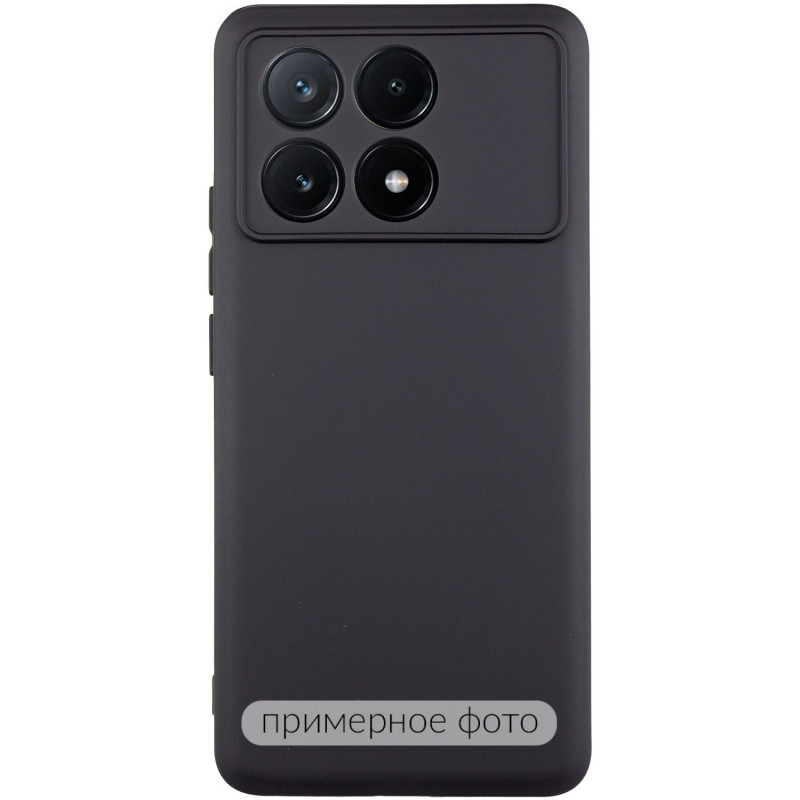 Чехол TPU GETMAN Liquid Silk Full Camera для Xiaomi Poco X8 Pro (Черный / Black)
