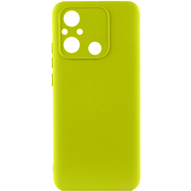 Чехол TPU GETMAN Liquid Silk Full Camera для Xiaomi Redmi 12C (Желтый / Flash)