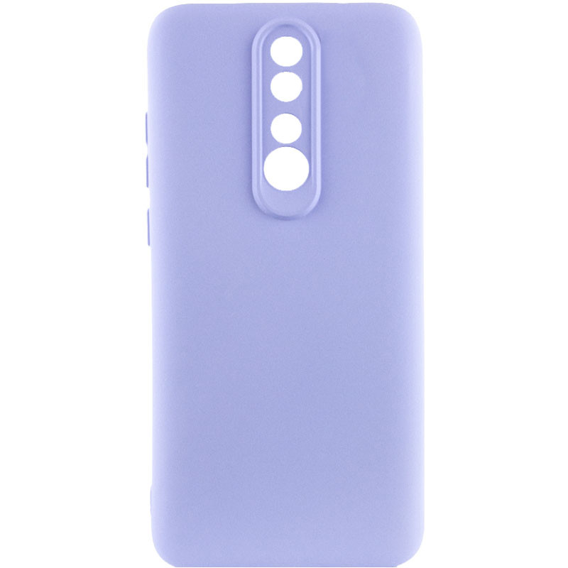 Чехол TPU GETMAN Liquid Silk Full Camera для Xiaomi Redmi 8 (Сиреневый / Light purple)