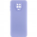 Чохол TPU GETMAN Liquid Silk Full Camera на Xiaomi Redmi Note 9s / Note 9 Pro / Note 9 Pro Max (Бузковий / Light purple)
