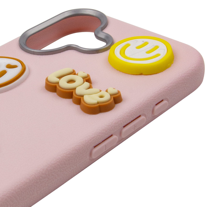 Чехол TPU Leather Toys для Apple iPhone 17 (6.3") (Capybara / Pink) в магазине vchehle.ua