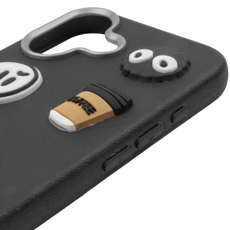 Чехол TPU Leather Toys для Apple iPhone 17 (6.3") (Monster / Black) в магазине vchehle.ua