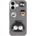 Фото Чехол TPU Leather Toys для Apple iPhone 17 (6.3") (Monster / Grey) на vchehle.ua