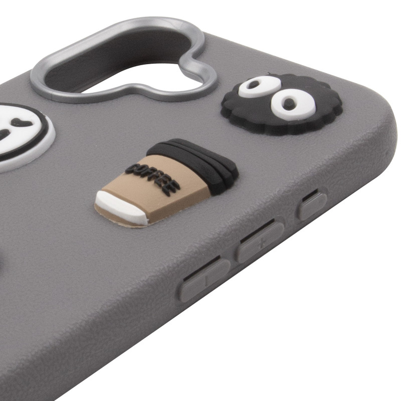 Чехол TPU Leather Toys для Apple iPhone 17 (6.3") (Monster / Grey) в магазине vchehle.ua