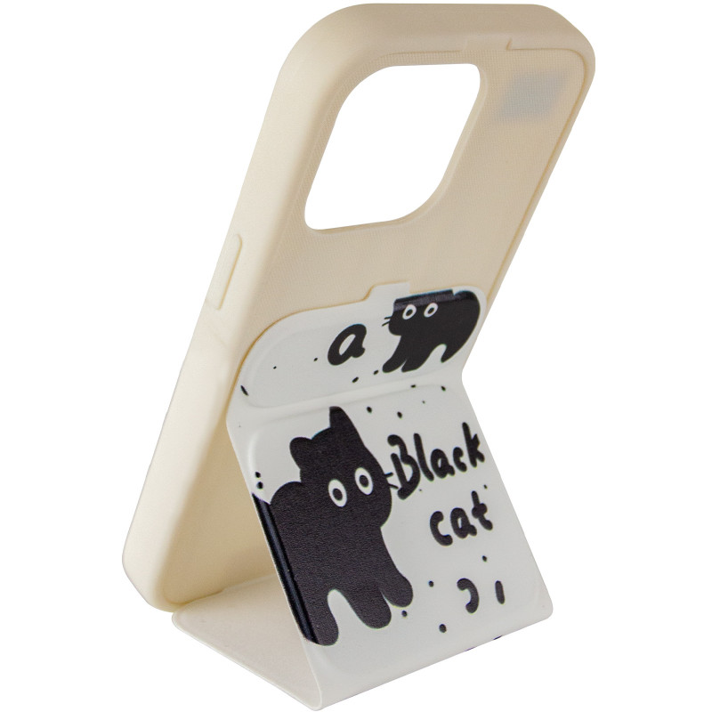 Чехол TPU Panel Stand для Apple iPhone 15 Pro (6.1") (Black Cat) в магазине vchehle.ua