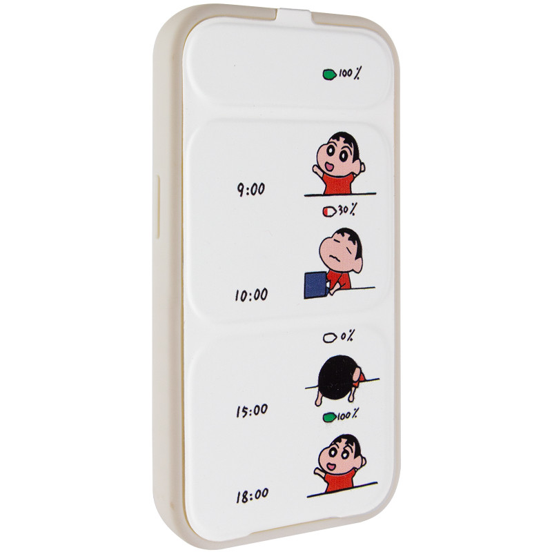 Чехол TPU Panel Stand для Apple iPhone 15 Pro Max (6.7") (Battery Mood)