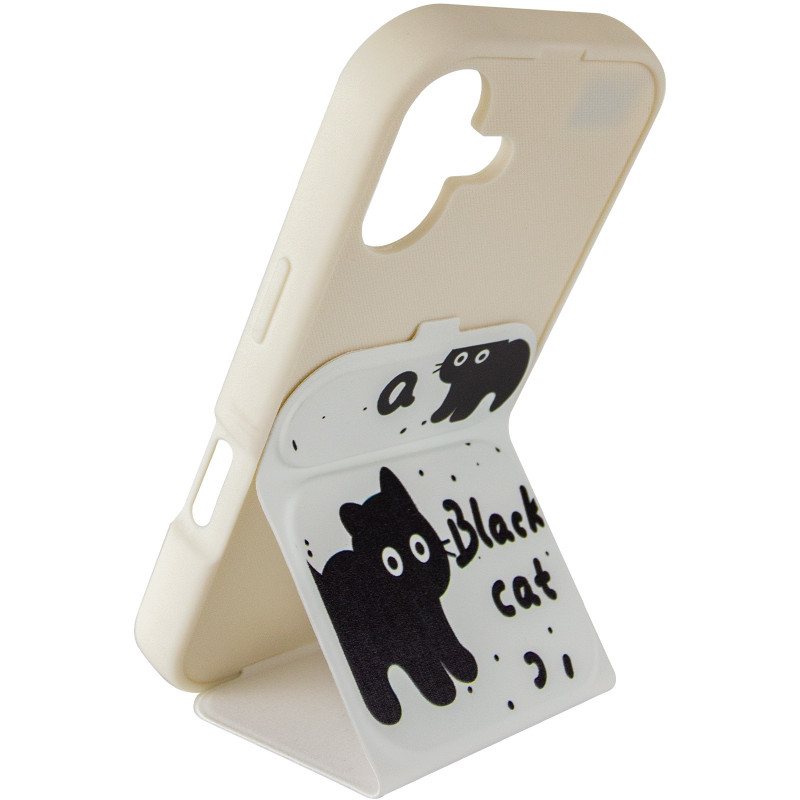 Чехол TPU Panel Stand для Apple iPhone 17 (6.3") (Black Cat) в магазине vchehle.ua