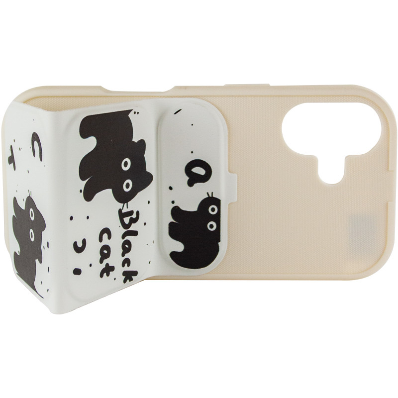 Купить Чехол TPU Panel Stand для Apple iPhone 17 (6.3") (Black Cat) на vchehle.ua