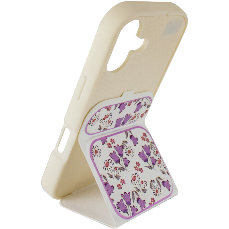 Чехол TPU Panel Stand для Apple iPhone 17 (6.3") (Floral Breeze) в магазине vchehle.ua