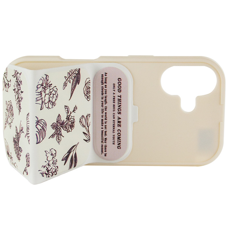 Купить Чехол TPU Panel Stand для Apple iPhone 17 (6.3") (Floral Sketch) на vchehle.ua