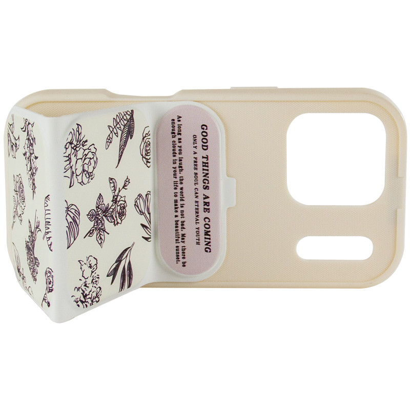 Купить Чехол TPU Panel Stand для Apple iPhone 17 Pro (6.3") (Floral Sketch) на vchehle.ua