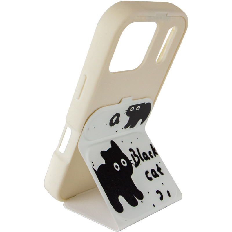Чехол TPU Panel Stand для Apple iPhone 17 Pro Max (6.9") (Black Cat) в магазине vchehle.ua