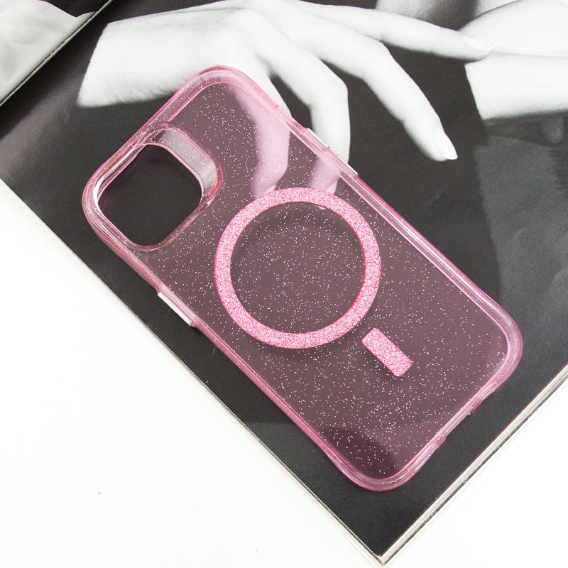 Фото Чохол TPU Radiance with Magnetic Fit для Apple iPhone 15 (6.1") (Pink) на vchehle.ua
