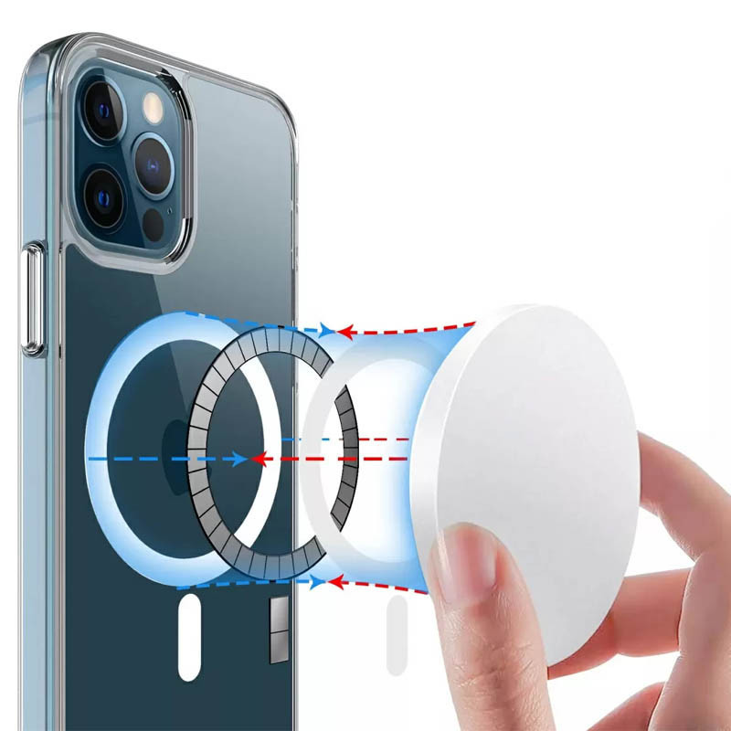 Фото Чехол TPU Space Case with Magnetic Fit для Apple iPhone 16 Pro (6.3") (Прозрачный) в магазине vchehle.ua