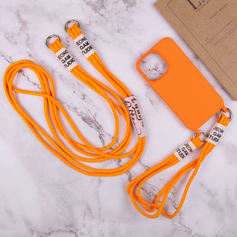 Купить Чехол TPU two straps California для Apple iPhone 13 (6.1") (Оранжевый) на vchehle.ua