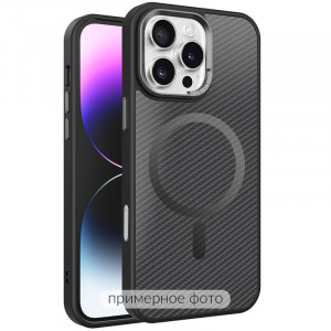 Чехол TPU+PC Carbon Mirage with Magnetic safe для Apple iPhone 16 (6.1")