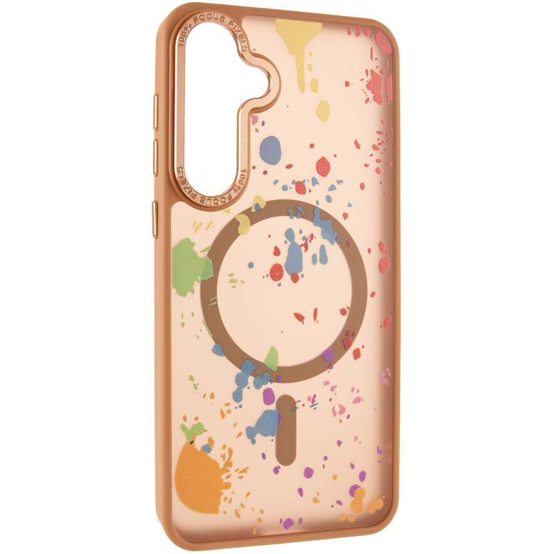 Чехол TPU+PC Flush with Magnetic Safe для Samsung Galaxy S24 / S25 (Desert gold)