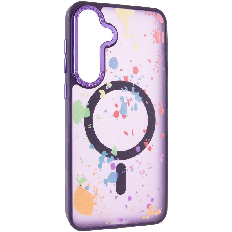 Чехол TPU+PC Flush with Magnetic Safe для Samsung Galaxy S24+ / S25+ (Dark purple)