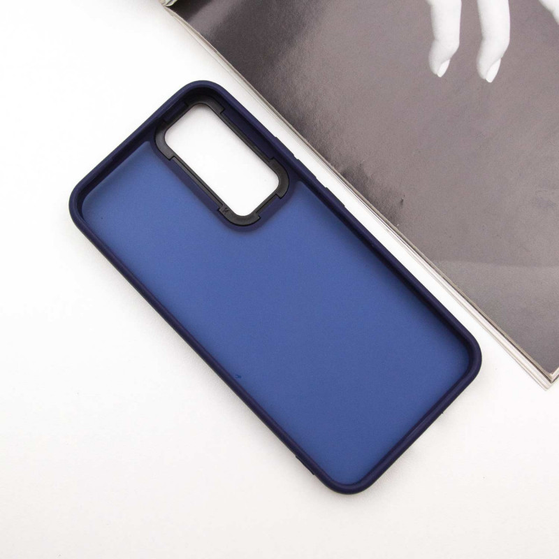 Фото Чохол TPU+PC Lyon Frosted на Samsung Galaxy S25 FE (Navy Blue) в маназині vchehle.ua