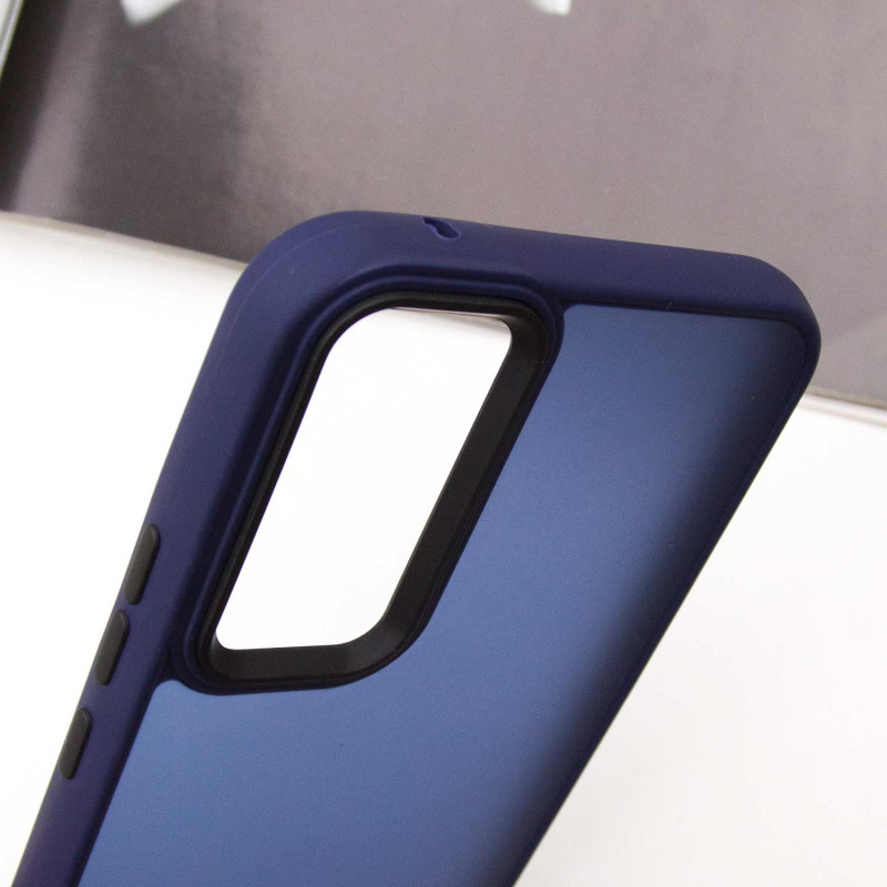 Чохол TPU+PC Lyon Frosted на Samsung Galaxy S25 FE (Navy Blue) в магазині vchehle.ua
