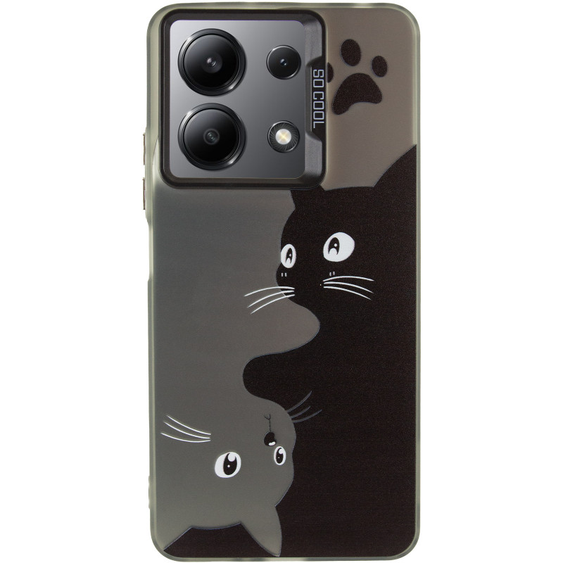 Фото Чохол TPU+PC So Cool на Xiaomi Redmi Note 13 4G (Cats) на vchehle.ua