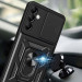 Фото Ударопрочный чехол Ummi Camshield Serge Ring для Samsung Galaxy A34 5G (Черный / Black) в магазине vchehle.ua
