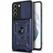 Ударопрочный чехол Ummi Camshield Serge Ring для Samsung Galaxy S22+ (Синий / Navy)