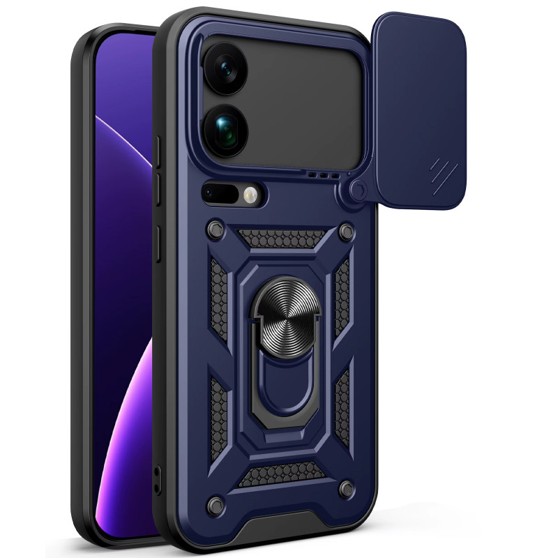 Ударопрочный чехол Ummi Camshield Serge Ring для Xiaomi 17 Ultra (Синий / Navy)
