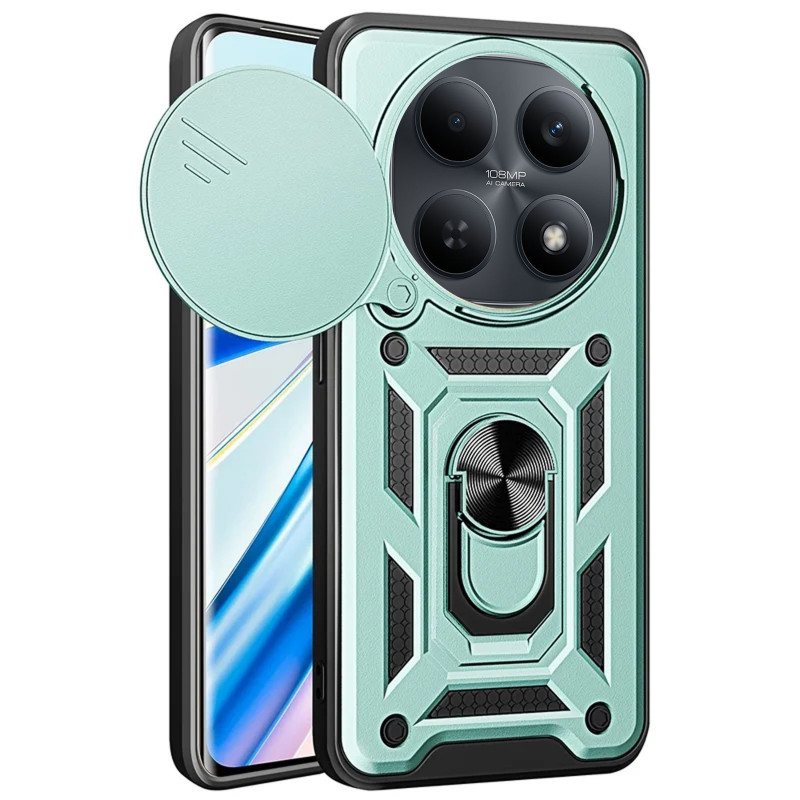 Удароміцний чохол Ummi Camshield Serge Ring на Xiaomi Redmi Note 15 (EU) / Poco M8 5G (Зелений / Green)