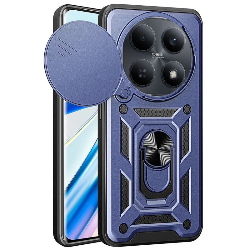 Удароміцний чохол Ummi Camshield Serge Ring на Xiaomi Redmi Note 15 (EU) / Poco M8 5G (Синій / Navy)