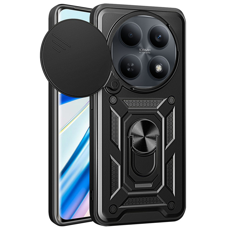 Удароміцний чохол Ummi Camshield Serge Ring на Xiaomi Redmi Note 15 (EU) / Poco M8 5G (Чорний / Black)