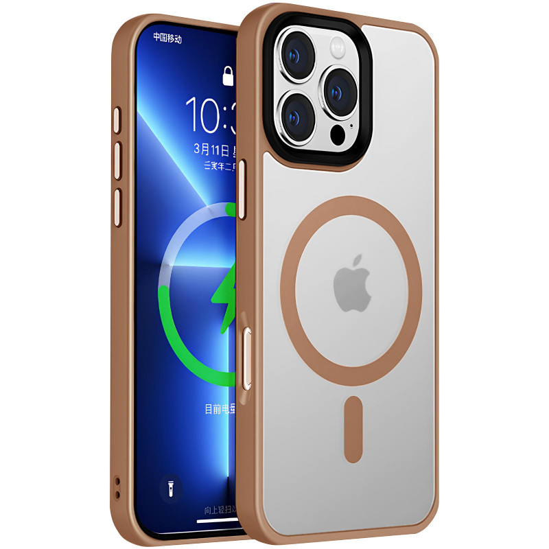 Чохол Ummi Colorful with Magnetic Safe на Apple iPhone 16 Pro (6.3") (Золотий / Gold)